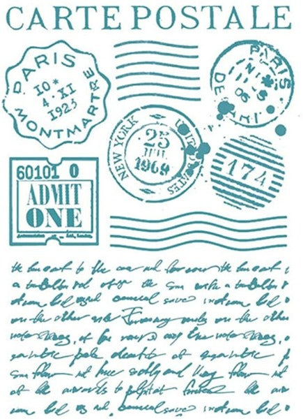 Schablone "Carte Postale"