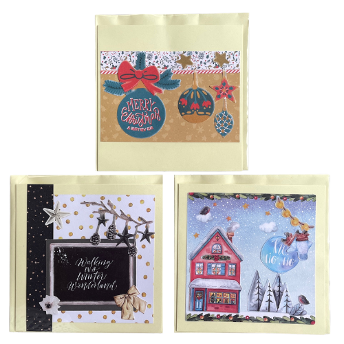 Weihnachtskarten 3er Set