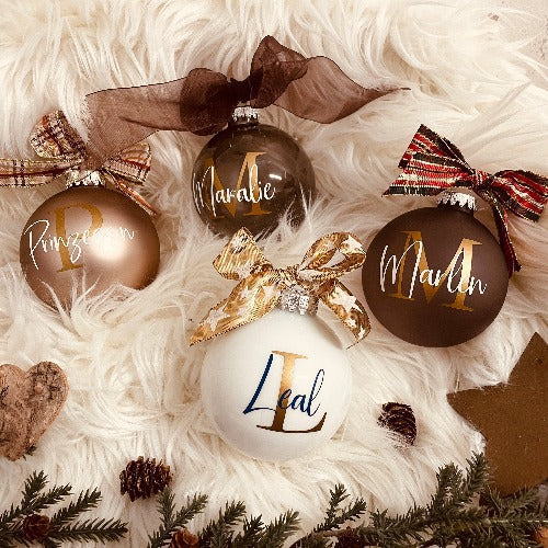 personalisierte Weihnachtskugel