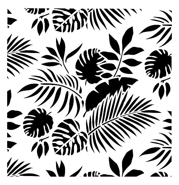 Schablone Tropical Leaves 50 x 50cm