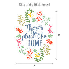 SCHABLONE Dala Muses - King of the birds 18x27 cm