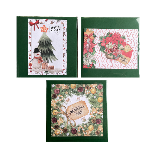 Weihnachtskarten 3er Set