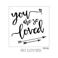 Schablone - So loved 30 x 30cm
