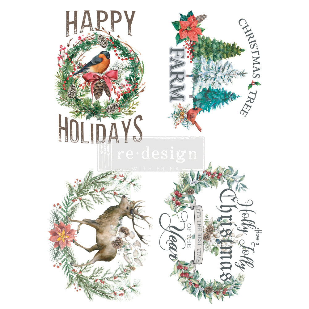 Redesign - Decor Transfer - Holly Jolly Christmas