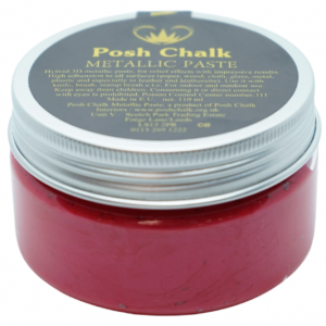 Posh Chalk Metallic Paste - Red Medium 110 ml