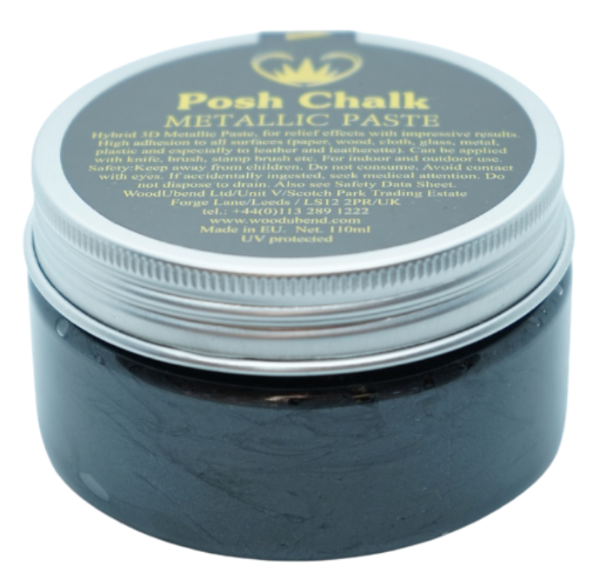 Posh Chalk Metallic Paste - Black Carbon 110 ml