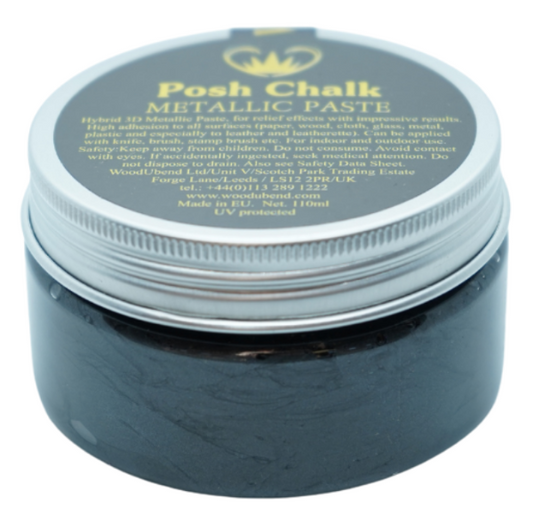 Posh Chalk Metallic Paste - Black Carbon 110 ml