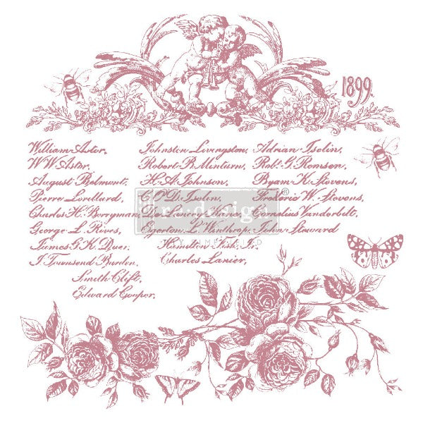 Redesign Decor Stamp - Floral Script
